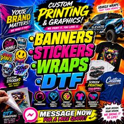 🔥 CUSTOM PRINTING & BRANDING SOLUTIONS 🔥