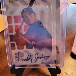 San Francisco Giants Freddy Sanchez 02 Topps Finest Rookie Autograph Baseball Card 