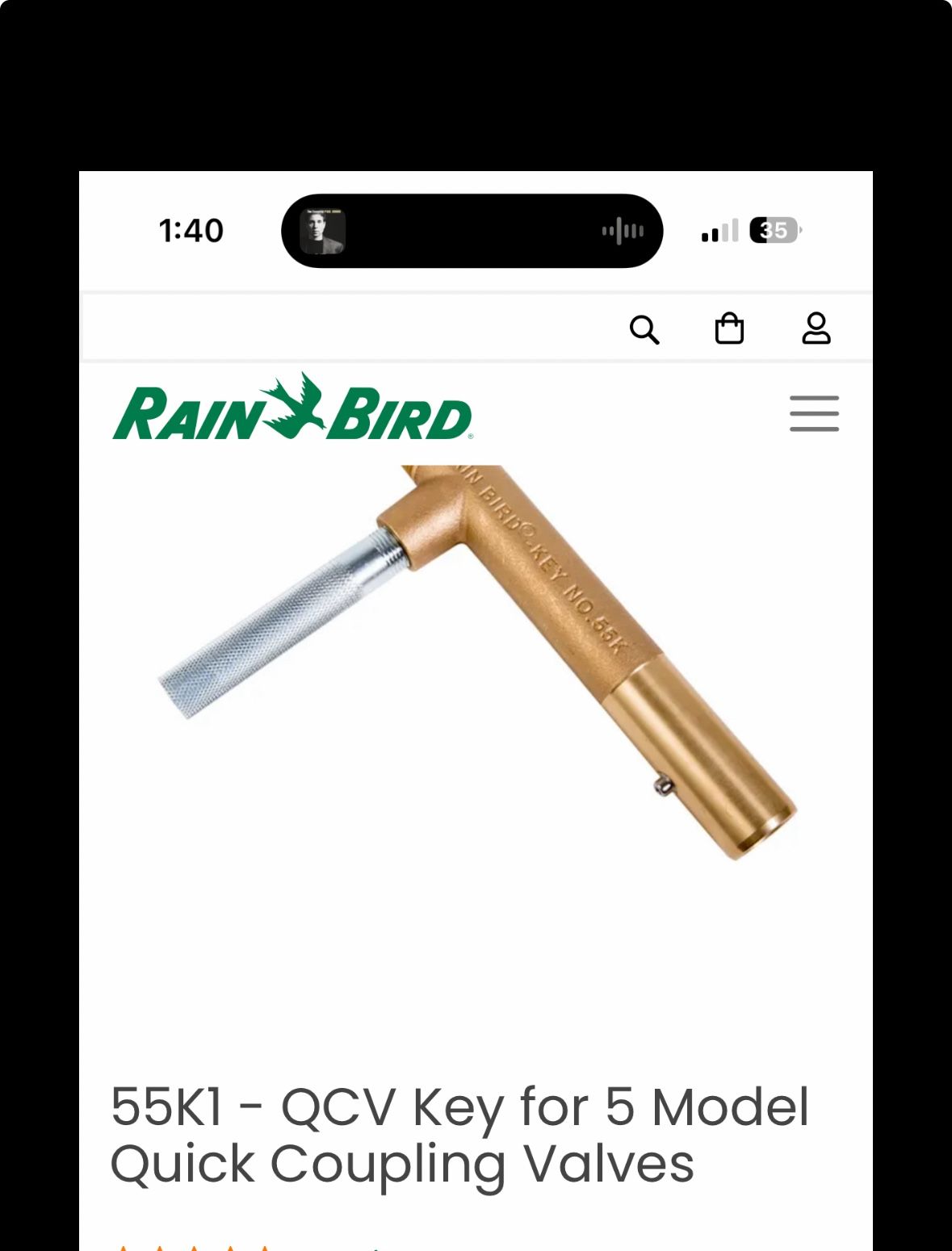 Rainbird 55k1 Quick Coupling Valve