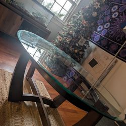 Glass Coffee Table & 2 End Tables 