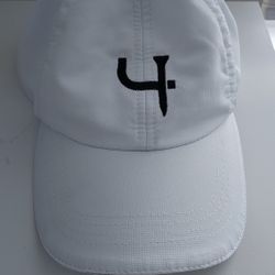 Ponyflo Womens Golf Hat Cap Hook And Loop Back White Tee Lightweight 