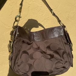 Coach Brown Zoe Purse