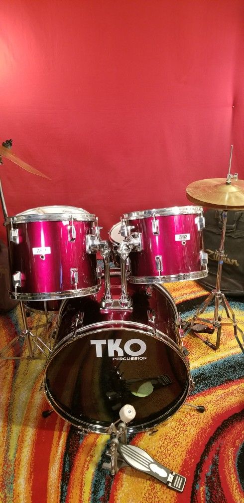 Drum Set 5pc Complete Set 