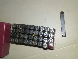 Metal. Die stamps