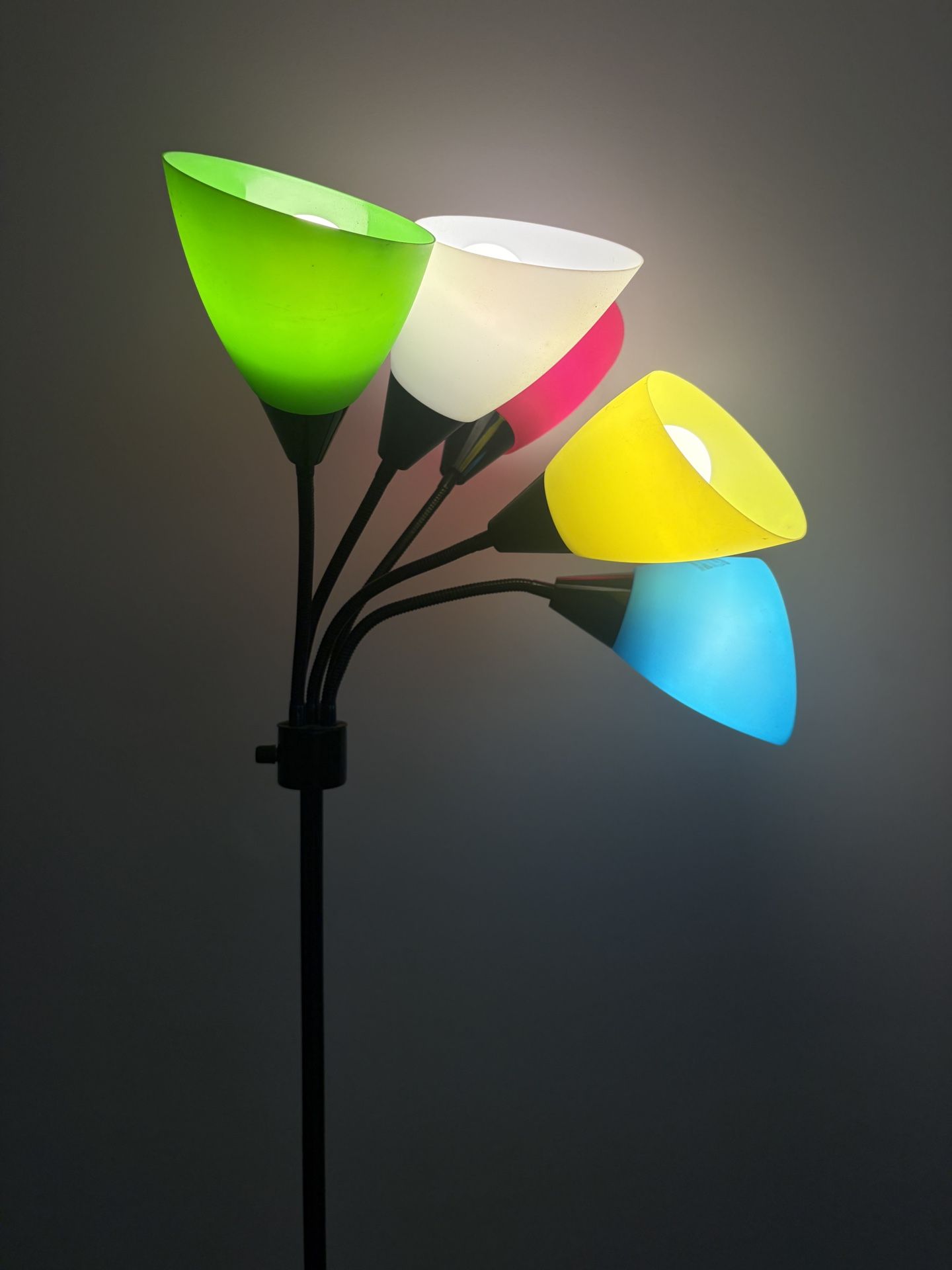 colorful Medusa head floor lamp