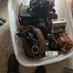 Old Cameras And Flashes 