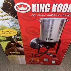 King Kook Turkey Fryer  29qt, Silver 