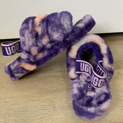 UGG Women’s Fluffy Marble-Effect Slippers