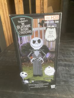 Disney 3.5 ft Airblown-Jack Skellington with Stylized Collar Halloween Inflatable