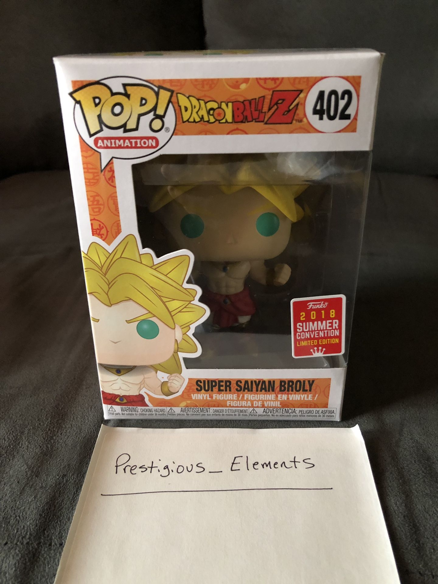 Funko Pop 402 Super Saiyan Broly Dragonball-Z