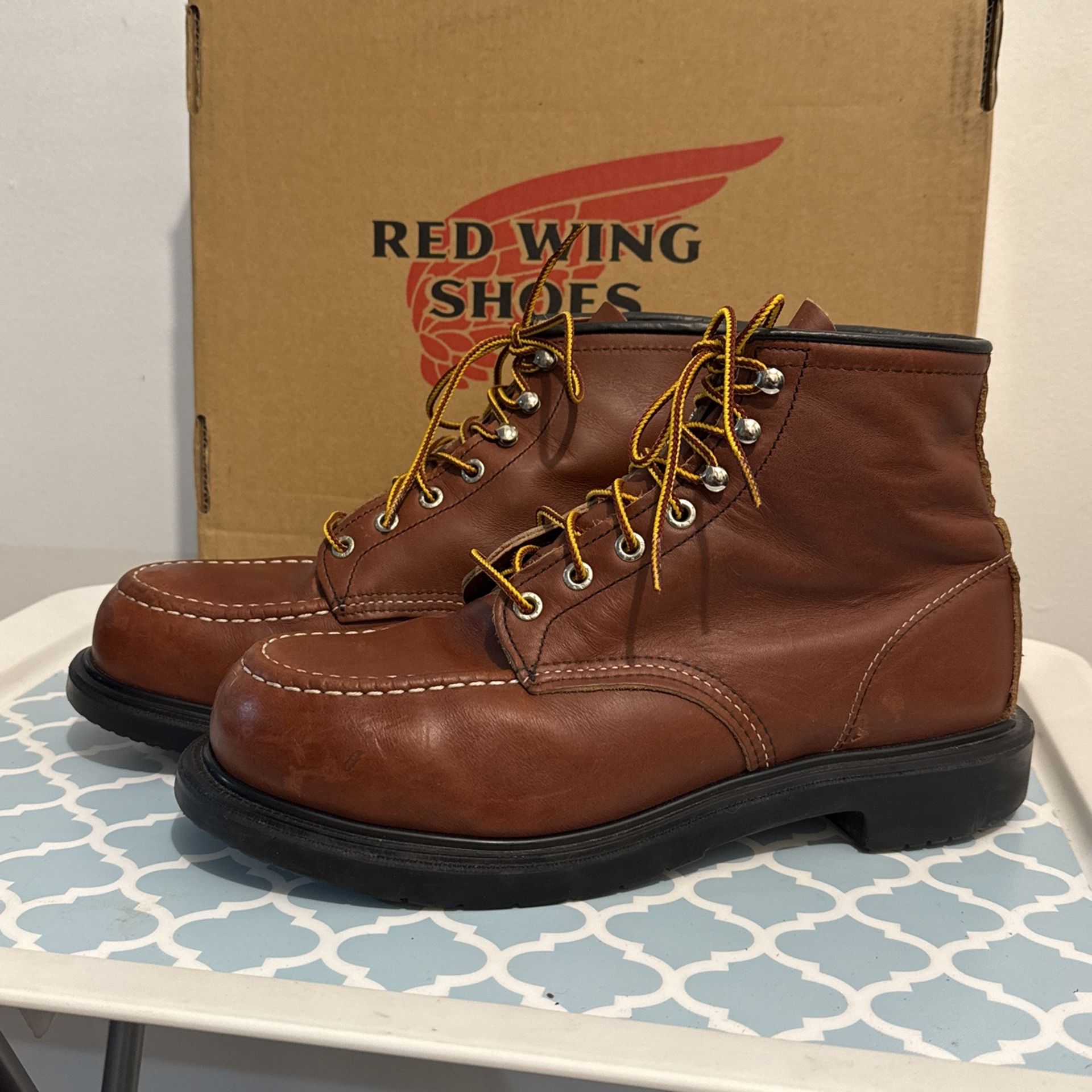 RED WING Heritage - Style 8146 ROUGHNECK MEN'S 6-INCH BOOT IN BRIAR OIL SLICK LEATHER