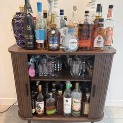 Fluted Cabinet with Storage