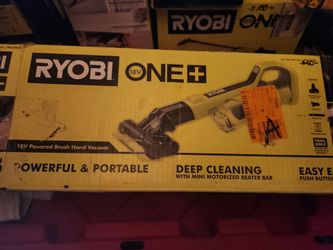 RYOBI 18V ONE + PORTABLE HANDHELD BRUSH VACUUM TOOL ONLY