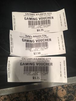 $14 Atlantic City gaming vouchers