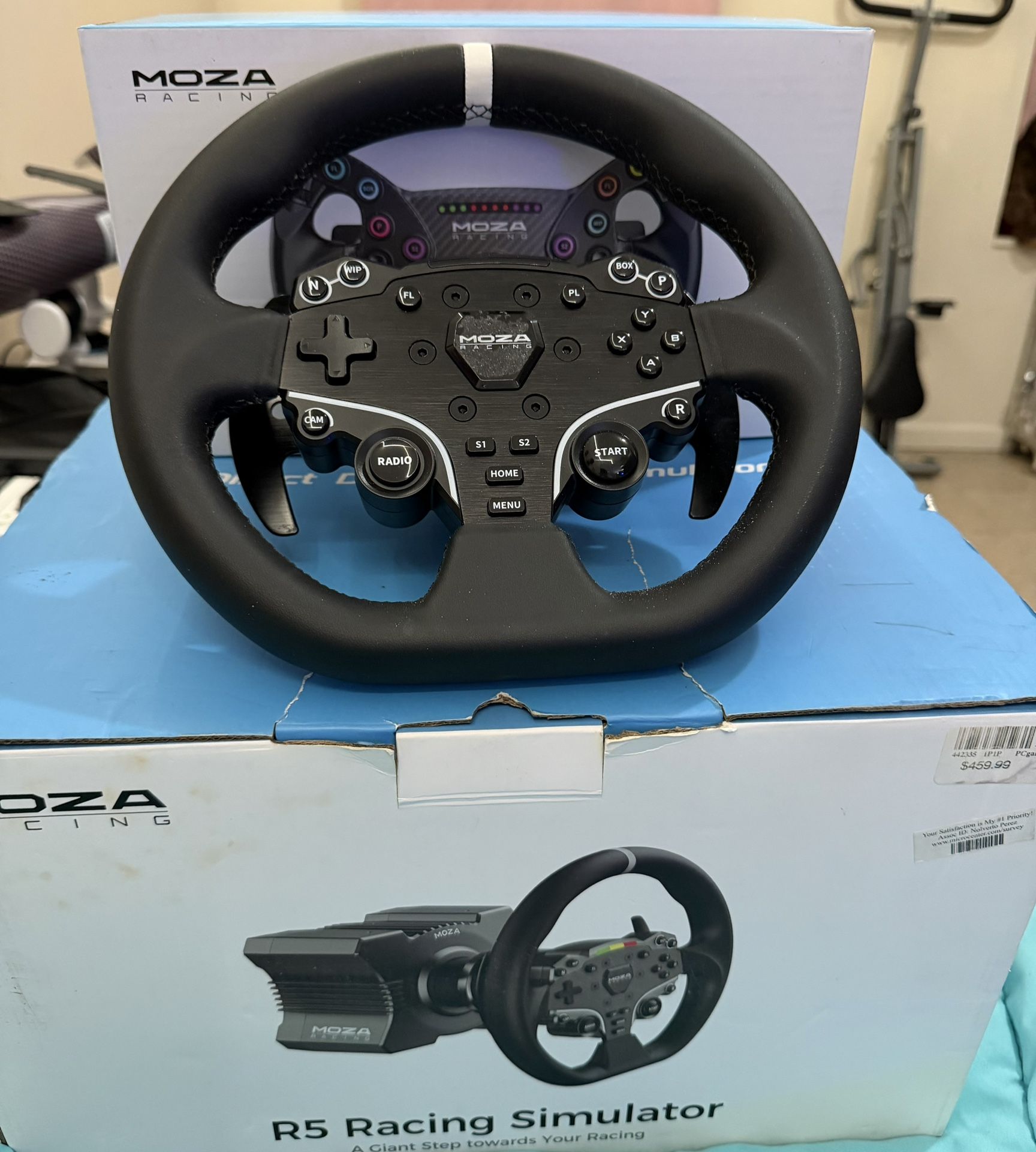 Moza Racing R5 Direct Wheel For PC + Moza KS Wheel
