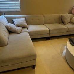 living spaces couch ivory