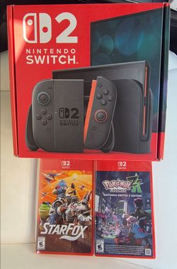 Nintendo Switch 2 bundle w/ 2 games All new Star Fox and pokemon z-a
