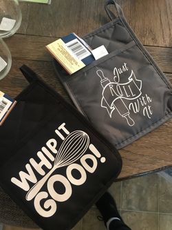 Custom pot holder/Mits NEW!