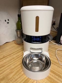 Automatic Pet Feeder w/ Stainless Steel Bowl, Programmable