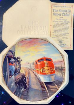 Vintage Hamilton collection railroad plates