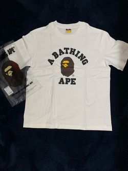 A  College Logo T-Shirt White