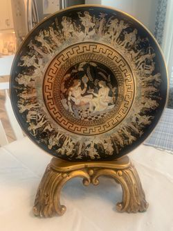 Handmade plate with holder