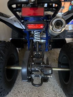 Blue Cheetah Quad