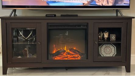 Tv stand/console with fireplace