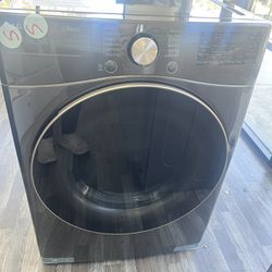 Out Of Box Black Stainless Steel Gas Dryer With Steam Function 