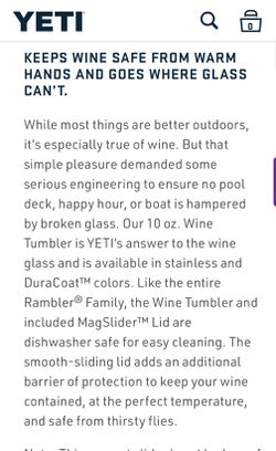 Brand new- Yeti Rambler Wine Tumbler 2 pack- Navy- great gift! for