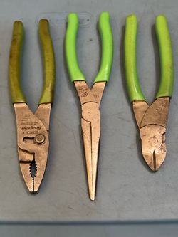 Snap-on Tools 3 pc Pliers Set (Green)