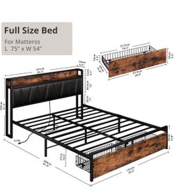 Full bed frame