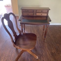 Writing desk and chair