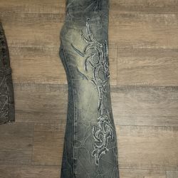 Boot Cut Stone Falcon Rhinestone Jeans