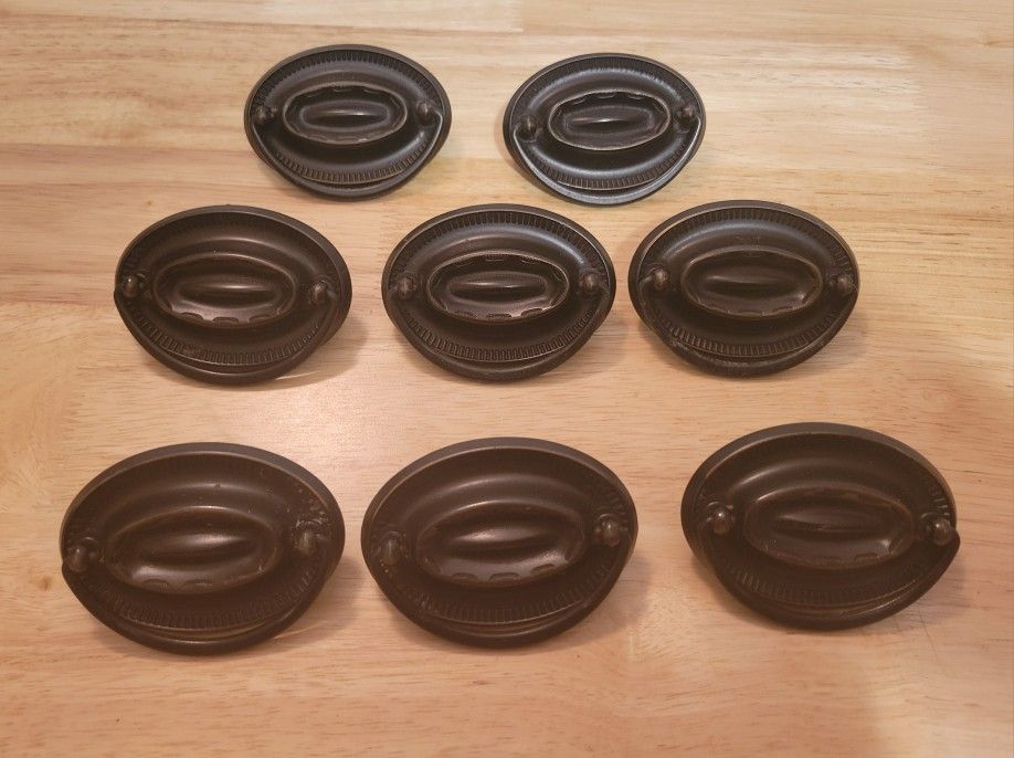 Vintage brass drawer pulls Lot