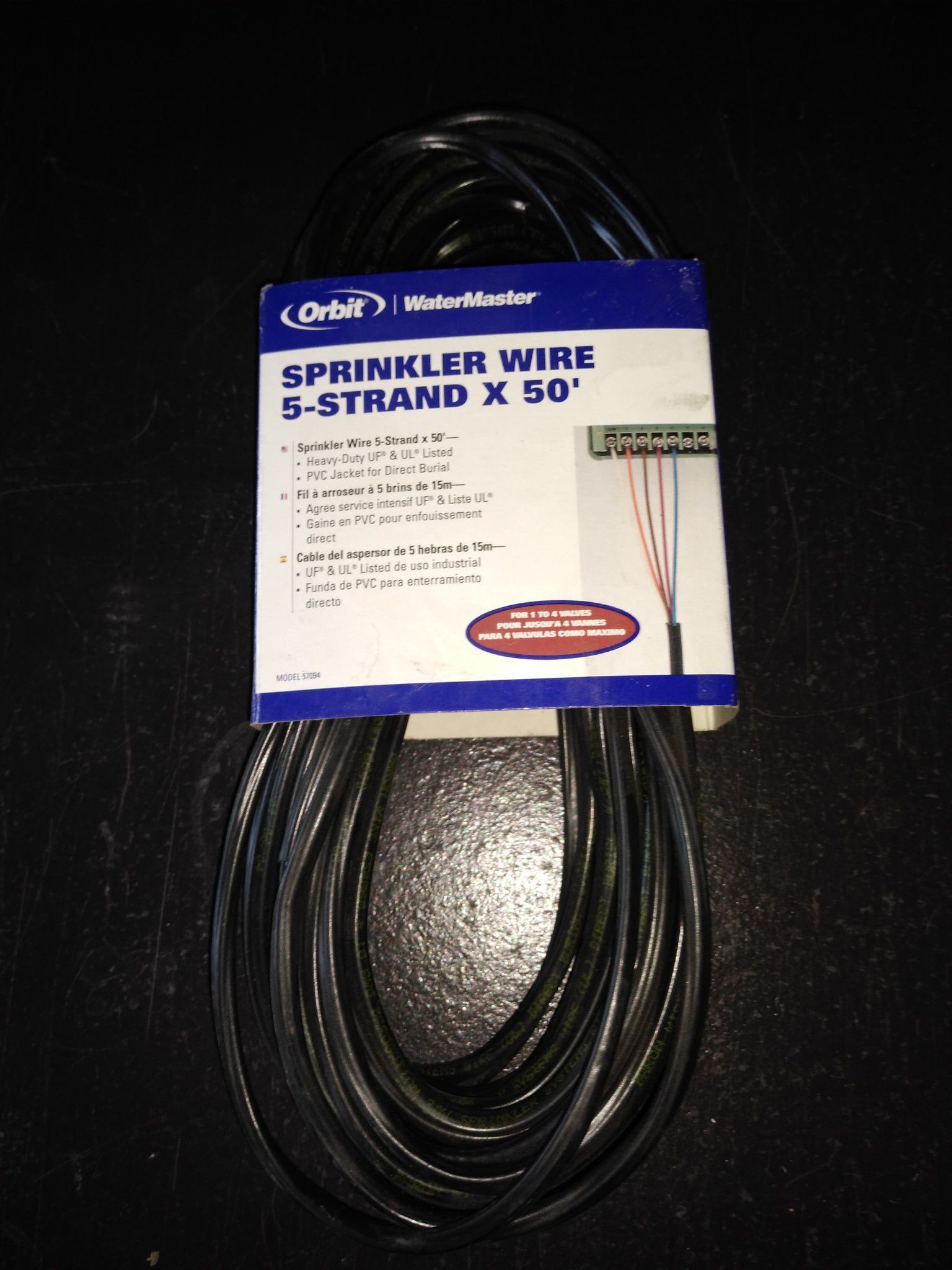Sprinkler wire 5 strand x 50'