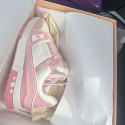 authentic pink Louis Vuitton shoes