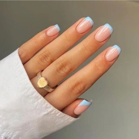 Super Cute French Tip Press On Nails