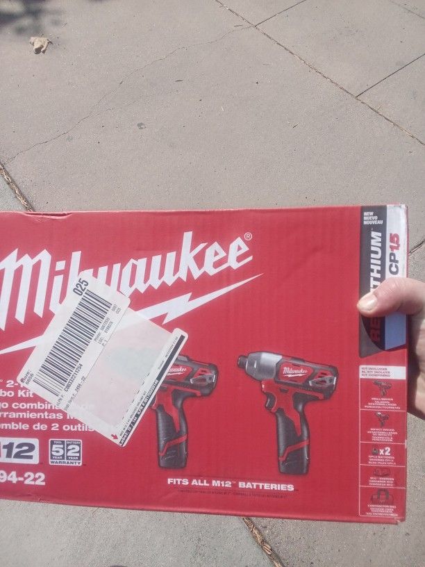 Brand New Milwaukee M12 Impact Drill X2