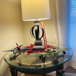 One Gray Lamp excellent condition.