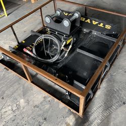 Mini Excavator Brush Cutter Mower 48 Inch Width With Two Blades