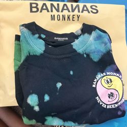 Banana Monkey Shirt 2T