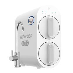 Waterdrop G2P600 Reverse Osmosis System, 600 GPD Tankless RO Water Filter System, Under Sink RO System, 7 Stage Filtration, 2:1 Pure to Drain, Reduce 