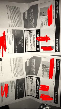 2 Blink 182 tickets 09/30/16 at the Forum