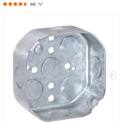 Southwire 4 in. W x 1-1/2 in. D Steel Metallic Octagon Box My