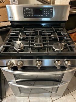 LG: Double Oven Gas Stove Range 30” inch