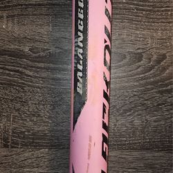 MIZUNO Blackout Slowpitch Pink 34"  27 oz ISA NSA Balanced Carbon Composite Softball Bat USSSA Model 34029