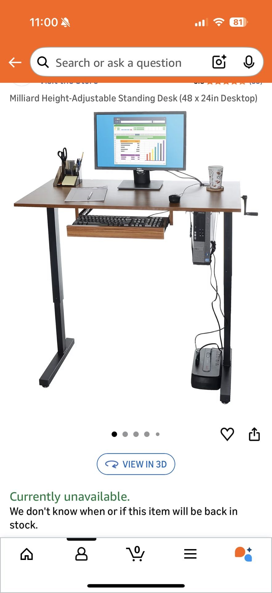 Standing Desk- Manual