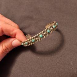Silver + Turquoise Bangle