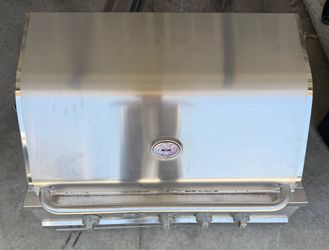 Stainless steal gas grill built in natural gas